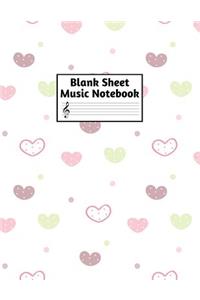 Blank Sheet Music Notebook