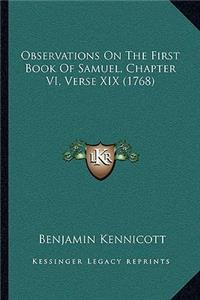 Observations On The First Book Of Samuel, Chapter VI, Verse XIX (1768)