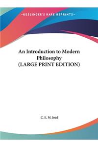 An Introduction to Modern Philosophy
