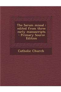 The Sarum Missal