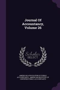 Journal of Accountancy, Volume 26