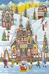 Gingerbread Village Deluxe Boxed Holiday Cards