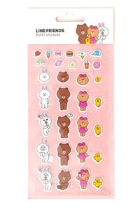 Line Friends Puffy Stickers