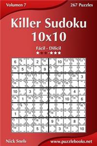 Killer Sudoku 10x10 - de FÃ¡cil a DifÃ­cil - Volumen 7 - 267 Puzzles