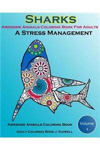 Awesome Animals Coloring Book For Adults