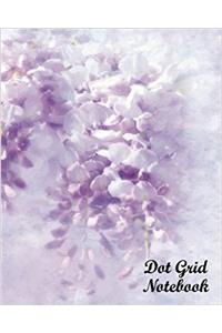 Wisteria Background Dot Grid Notebook