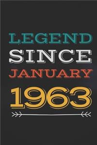 Legend Since January 1963 - Gift for a legend born in January