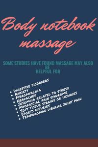 Professional notebook Body massage Format (6 x 9) ,110 pages