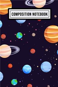 Galaxy Wide Ruled Composition Notebook