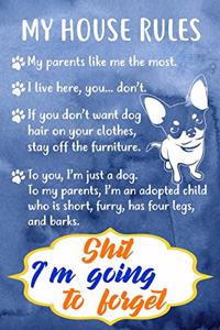 Shit I'm Going To Forget