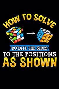 How To Solve Rotate The Sides To The Positions As Shown