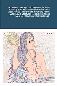 Fantasy Art Drawings Coloring Book