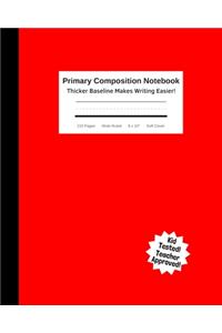 Primary Composition Notebook - Thicker Baseline Makes Writing Easier