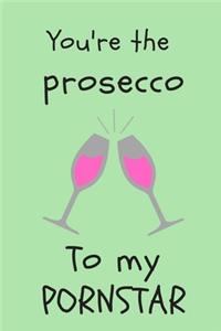 You're the prosecco to my pornstar - Notebook: Prosecco gifts - Wine gifts - Beer gifts - Gin gifts - lined notebook/journal/diary/logbook