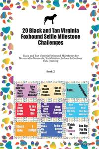 20 Black and Tan Virginia Foxhound Selfie Milestone Challenges