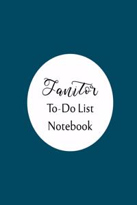 Janitor To Do List Notebook