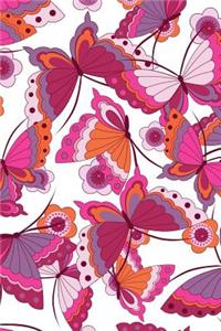 Butterfly Flower Pattern Journal