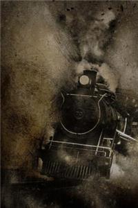Cool Charcoal Drawing of a Steam Engine Locomotive Train Journal