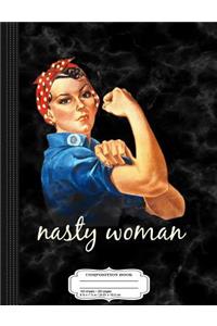 Retro Nasty Woman Composition Notebook