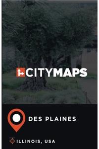 City Maps Des Plaines Illinois, USA