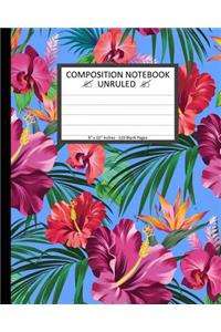 Unruled Composition Notebook 8