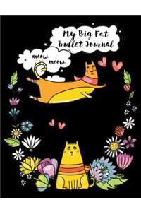 My Big Fat Bullet Journal for Cat Lovers Funny Flying Cartoon Cat 12