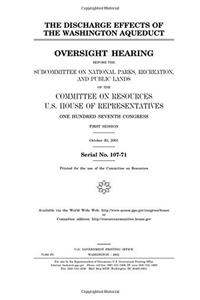 The Discharge Effects of the Washington Aqueduct