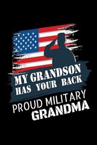 My Grandson Has Your Back Proud Military Grandma