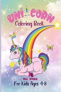 Unicorn Coloring Book for Kids Ages 4-8