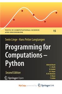 Programming for Computations - Python