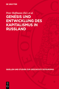 Genesis Und Entwicklung Des Kapitalismus in Russland