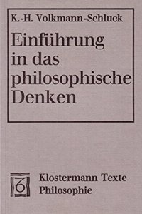 Einfuhrung in Das Philosophische Denken