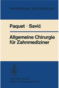 Allgemeine Chirurgie Für Zahnmediziner