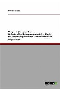 Vergleich ökonomischer Wohlstandsindikatoren ausgewählter Länder vor dem Hintergrund ihrer Arbeitsmarktpolitik