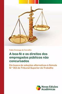 A boa-fé e os direitos dos empregados públicos não concursados