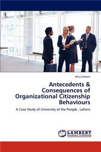 Antecedents & Consequences of Organizational Citizenship Behaviours