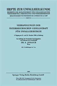 Verhandlungen Der Österreichischen Gesellschaft Für Unfallchirurgie