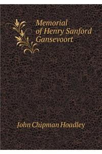 Memorial of Henry Sanford Gansevoort