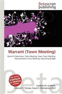 Warrant (Town Meeting)