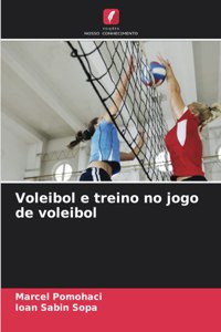 Voleibol e treino no jogo de voleibol