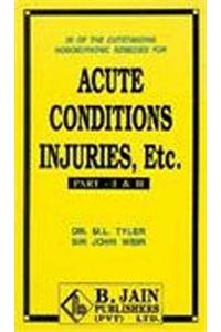 Acute Conditions, Injuries, Etc