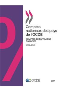 Comptes nationaux des pays de l'OCDE, Comptes de patrimoine financier 2016