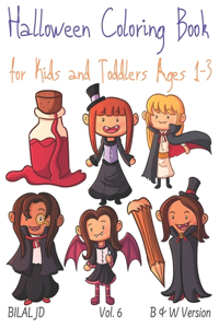 Halloween Coloring Book for Kids and Toddlers Ages 1-3