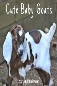 Cute Baby Goats 2021 Wall Calendar