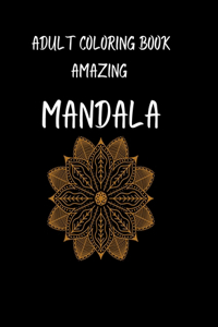 Adult Coloring Book amazing mandala