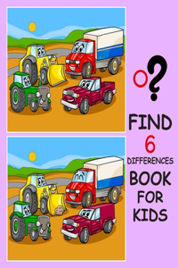 Find 6 Differences Book For Kids