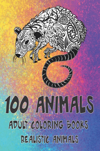 Adult Coloring Books Realistic Animals - 100 Animals