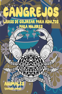 Libros de colorear para adultos para mujeres - Tamaño jumbo - Animales - Cangrejos