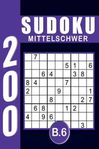 Sudoku Erwachsene Mittelschwer Band 6