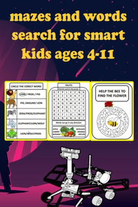 mazes and words search for smart kids ages 4-11